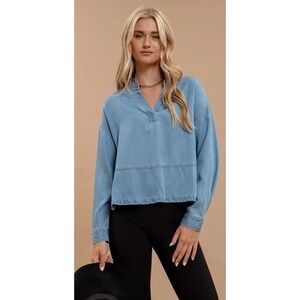 Bobbi Rocco Boho Western Denmark Denim‎ Long sleeve Medium